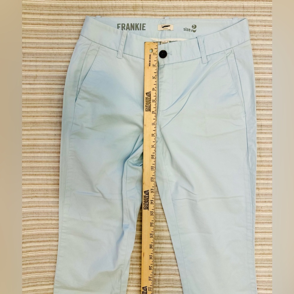 J Crew Frankie Pants Stretch Baby Blue - Brand New - Size 2, Style #08621 - Picture 4 of 9